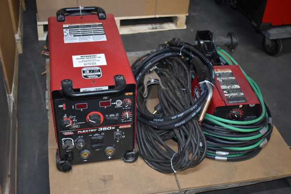 Used Lincoln FlexTec 350X and LF-72 Wire Feeder Package [LWM102322-1]