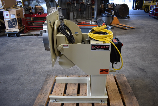 New Pandjiris 15-4 AB Welding Positioner with WPC-16 Chuck - Side View