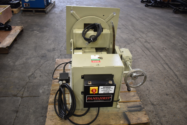 Used Pandjiris 15-4FB Welding Positioner with Chuck - Rear Angle