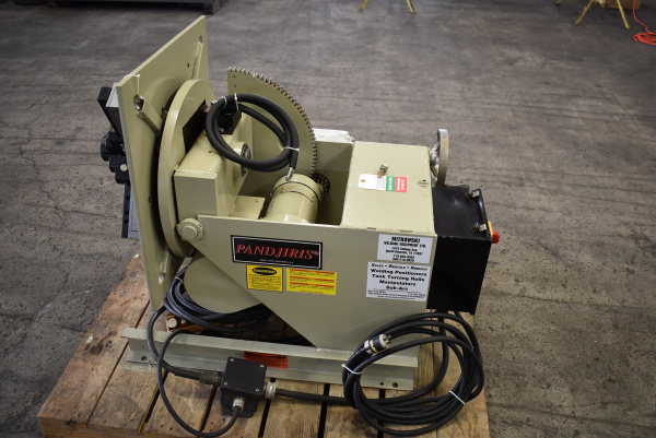 Used Pandjiris 15-4FB Welding Positioner with Chuck - Side Angle
