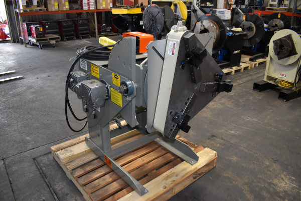 New Koike Aronson MD15 Welding Positioner with Pandjiris Model A Gripper Chuck - Angle 1