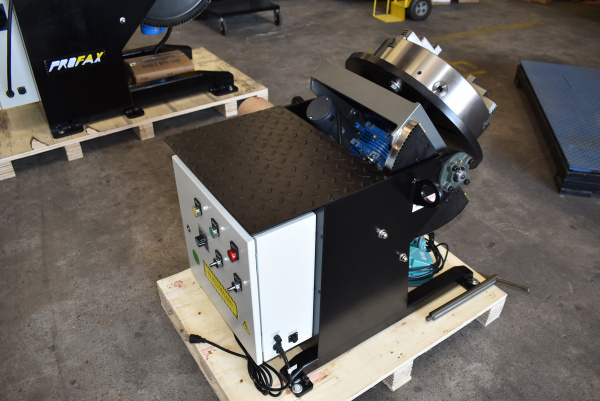 Rearview Angle of Profax WP-500 Welding Positioner