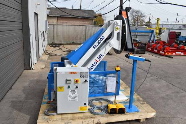 New Sideros 4,400lb 3-Axis Welding Positioner - Left Side View