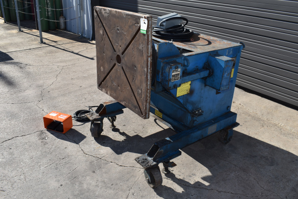 Used Aronson 3,000lb Welding Positioner - Side View