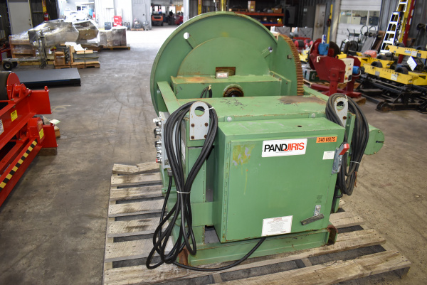 Used Pandjiris 3,000lb Welding Positioner - Rear View