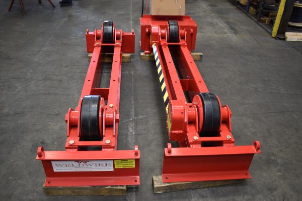 New WeldWire Co. 10-Ton Turning Roll Set