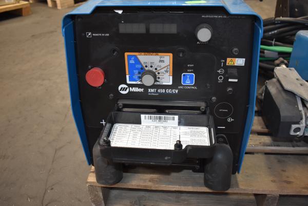 Used Miller XMT450 with D74D Wire Feeder Package