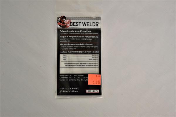Deltaweld | Best Welds Polycarbite Mangifying Plate - Focal Power #2.25